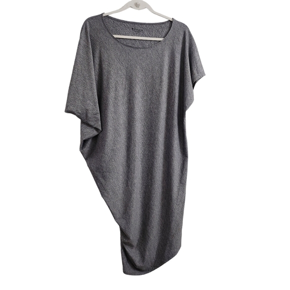 Athleta Dress Womens Small Gray Sunlover‎ Hilo UPF Stretch Assymmetrical summer - Picture 1 of 8